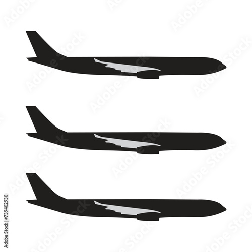 airplane symbol vector eps