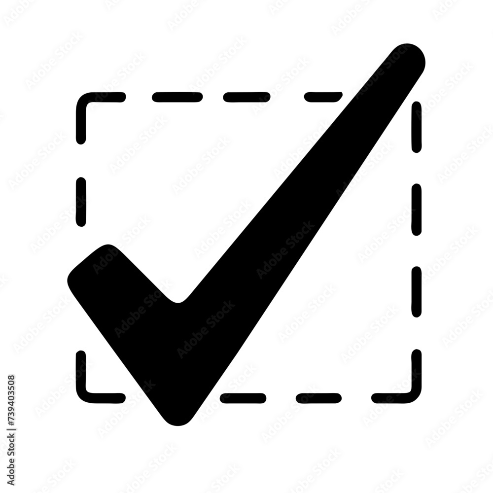 Check Mark Icon: Vector Illustration of a Tick Symbol, Perfect for ...