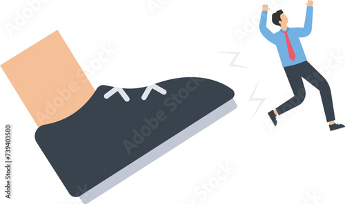 Being Fired and termination job, unemployment or fired from job concept,
