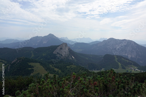 Aussicht von der Roten Wand an der Wurzeralm