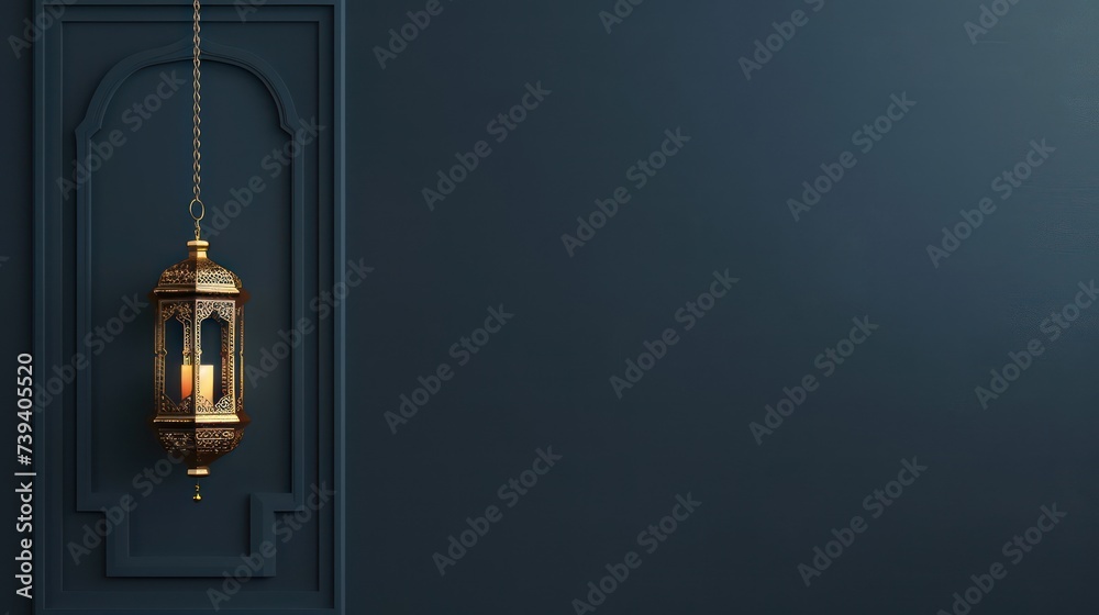 Islamic background with lanterns and copy space Islamic background with lanterns and copy space