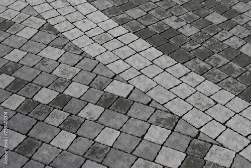 gray paving slabs as a background  pavement paved slabs as a background