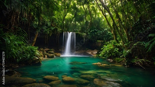 waterfall background very cool