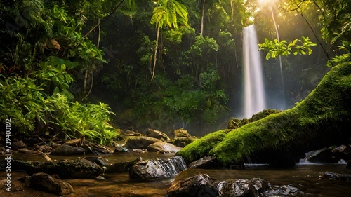 waterfall background very cool