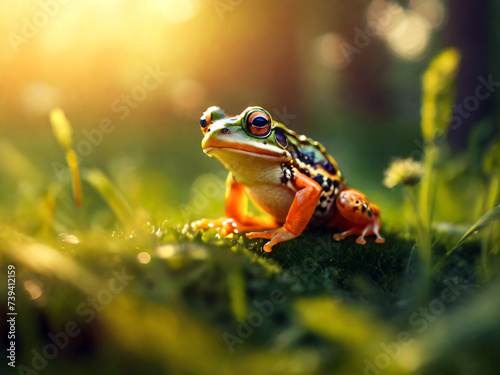 frog on the ground generative ai