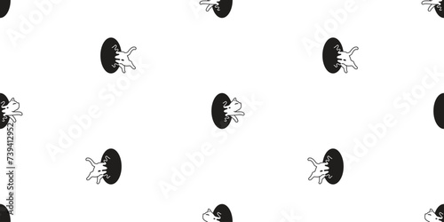 cat seamless pattern polka dot vector kitten calico munchkin neko pet cartoon doodle tile background gift wrapping paper illustration repeat wallpaper isolated design
