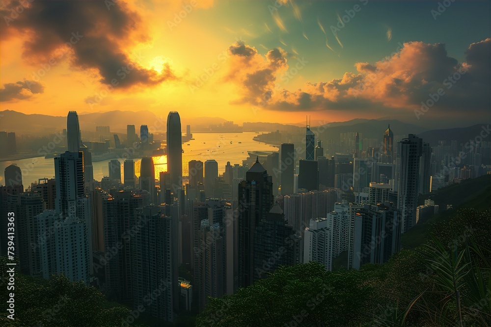 Hong Kong, skyline, cityscape