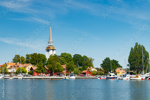 A view on Mariefred in Sweden in summer photo