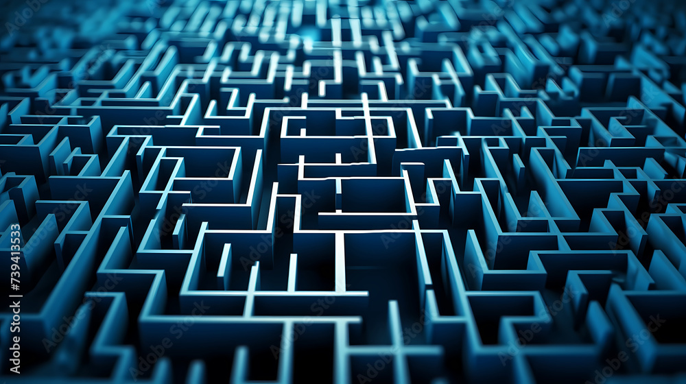 Aerial view of maze, abstract maze for background Aerial view of maze, abstract maze for background