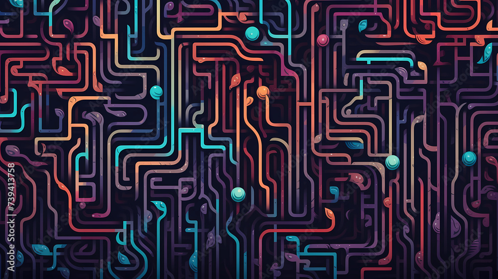 Aerial view of maze, abstract maze for background Aerial view of maze, abstract maze for background