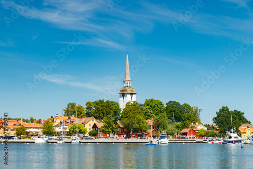A view on Mariefred in Sweden in summer