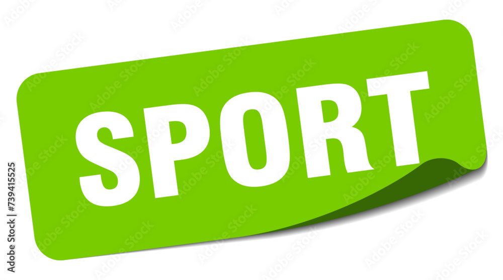 sport sticker. sport label