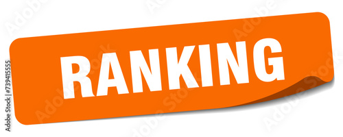 ranking sticker. ranking label