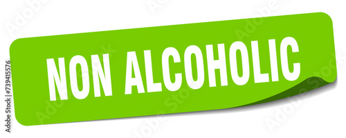 non alcoholic sticker. non alcoholic label