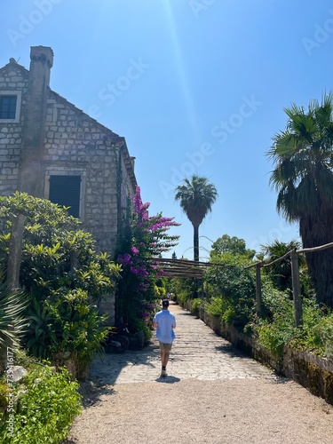 Balade dans jardin Trsteno Arboretum de croatie