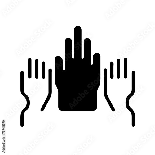 Vector Illustration: Embracing Freedom with Hands Held High