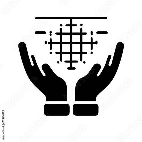 Vector Illustration: Embracing Freedom with Hands Held High