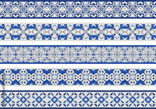 Seamless decorative borders