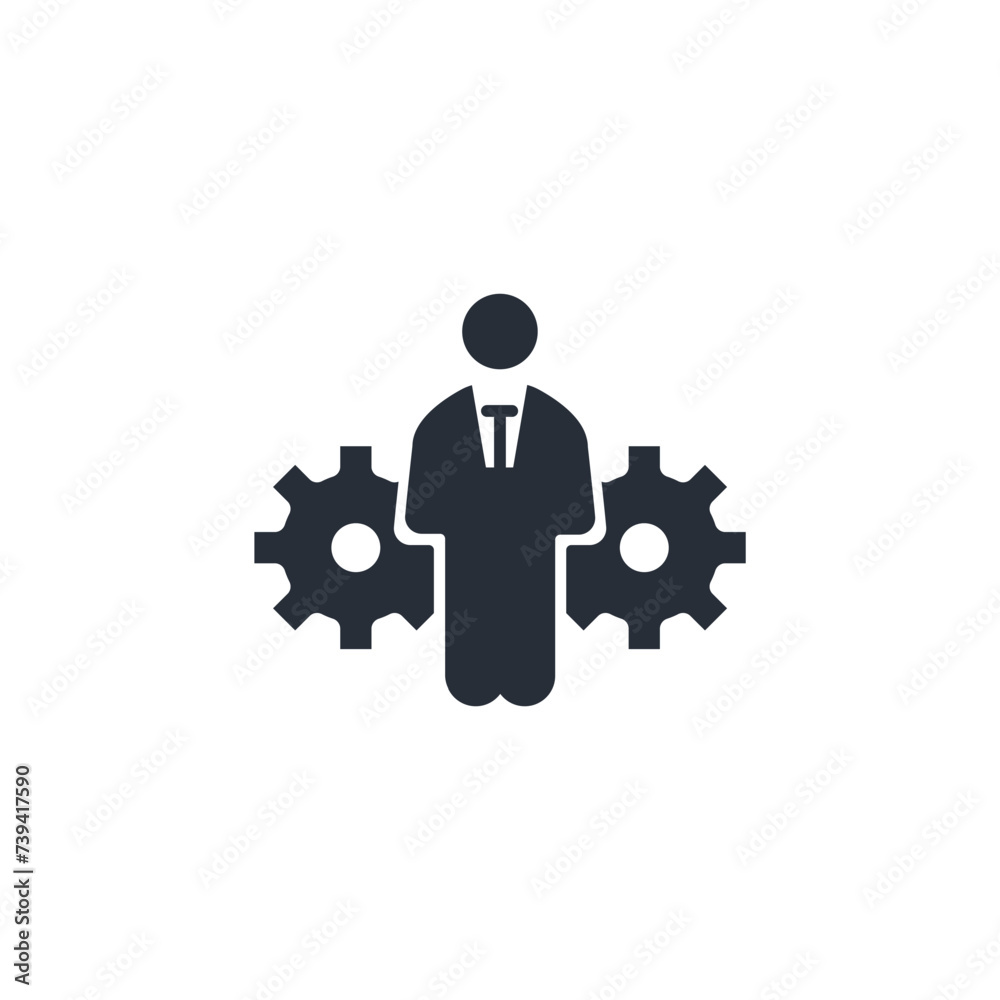 Manager icon. vector.Editable stroke.linear style sign for use web design,logo.Symbol illustration. Manager icon. vector.Editable stroke.linear style sign for use web design,logo.Symbol illustration.