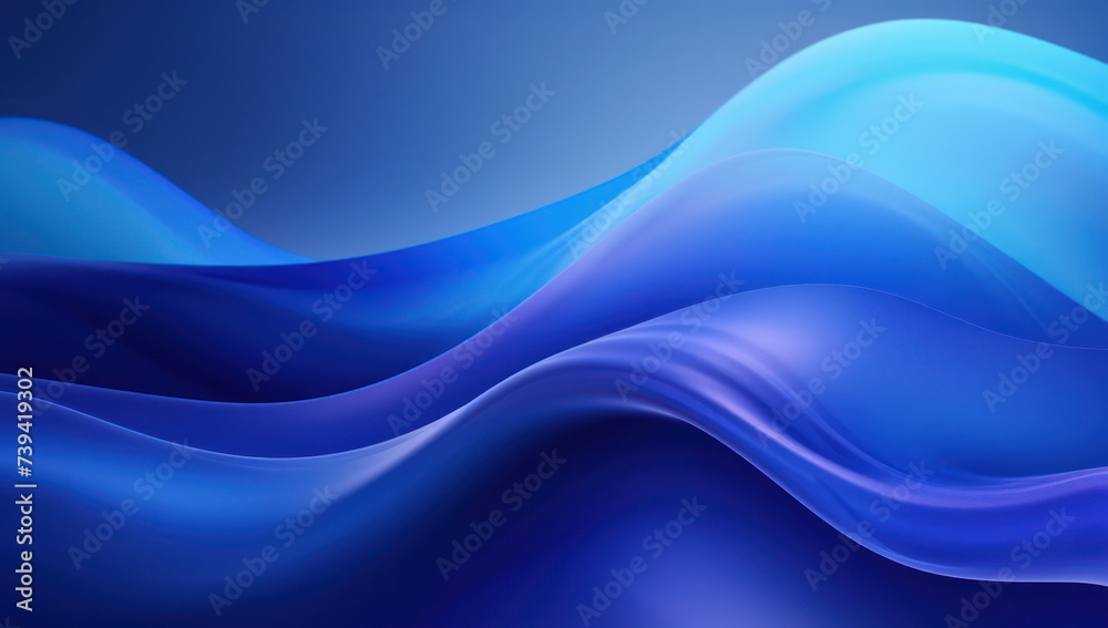 Abstract Blue Wave: A Futuristic Motion of Liquid Lines Abstract Blue Wave: A Futuristic Motion of Liquid Lines