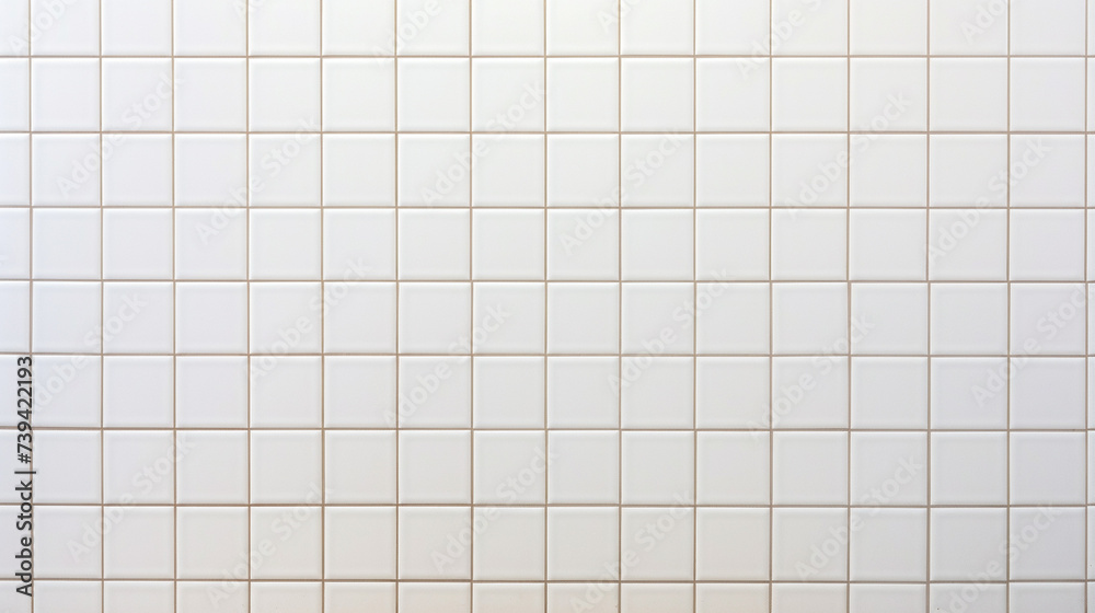White tile wall chequered background bathroom floor texture. Design pattern geometric with grid wallpaper decoration pool, generative AI
White tile wall chequered background bathroom floor texture. Design pattern geometric with grid wallpaper decoration pool, generative AI
