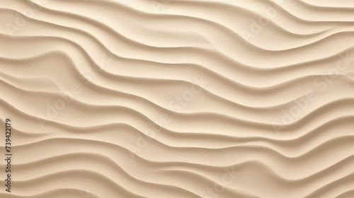 Seamless white sandy beach or desert sand dunes tileable texture. Boho chic light brown clay colored summer repeat pattern background, generative AI © Andrii