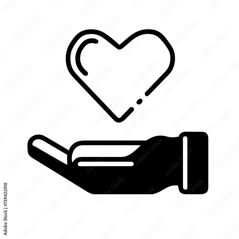 Hands Holding Heart: Charity or Give Love - A Symbol of Care and Compassion. Hands Holding Heart: Charity or Give Love - A Symbol of Care and Compassion.