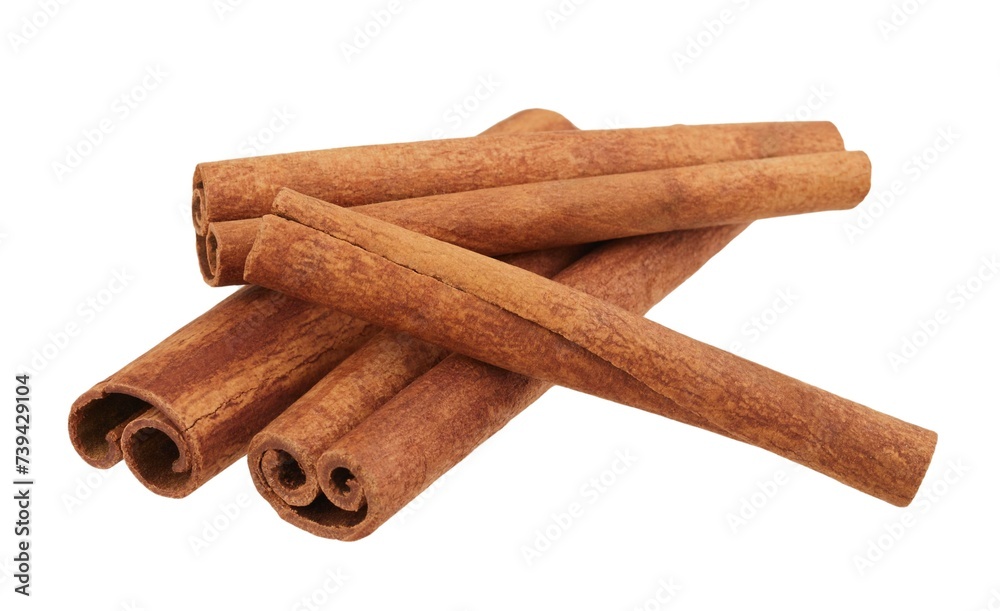Cinnamon sticks isolated on white background Cinnamon sticks isolated on white background
