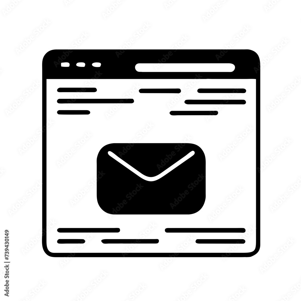 Mail icon for web, computer and mobile app. Envelope icon
Mail icon for web, computer and mobile app. Envelope icon