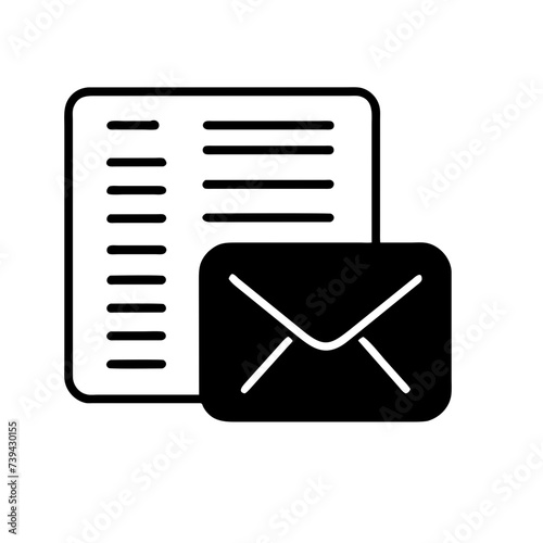 Mail icon for web, computer and mobile app. Envelope icon
