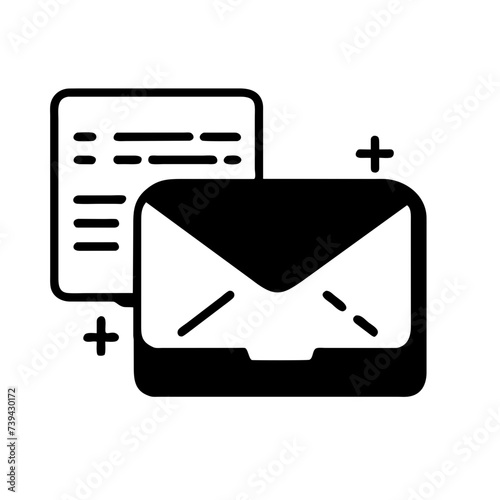 Mail icon for web, computer and mobile app. Envelope icon

