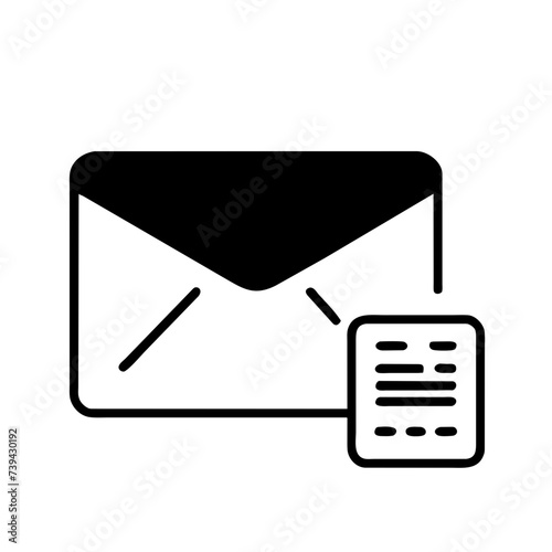 Mail icon for web, computer and mobile app. Envelope icon
