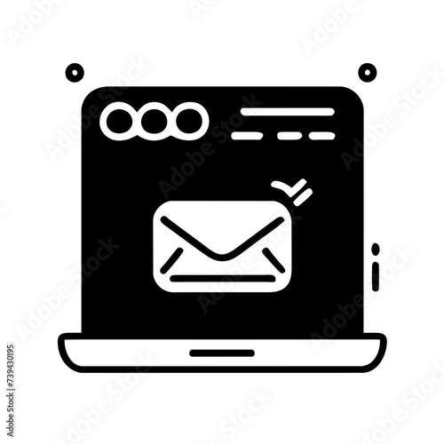 Mail icon for web, computer and mobile app. Envelope icon
