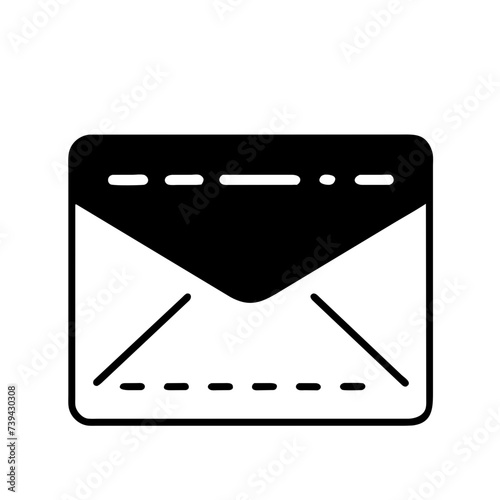 Mail icon for web, computer and mobile app. Envelope icon
