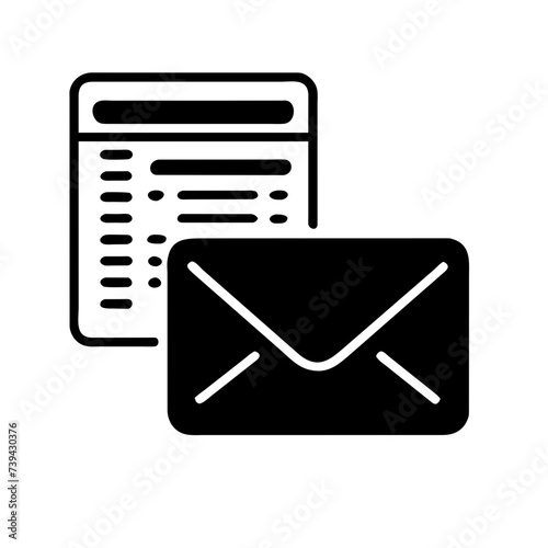 Mail icon for web, computer and mobile app. Envelope icon
