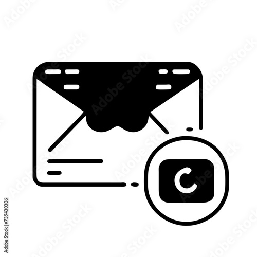 Mail icon for web, computer and mobile app. Envelope icon
