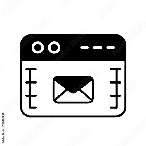 Mail icon for web, computer and mobile app. Envelope icon
