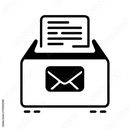 Mail icon for web, computer and mobile app. Envelope icon
