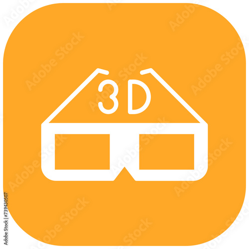 3d Glasses Icon