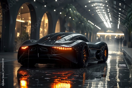 car, golden car, neon car, white car, black car, sports car wallpaper concept, new car launch, car, dark, sport, ai generated