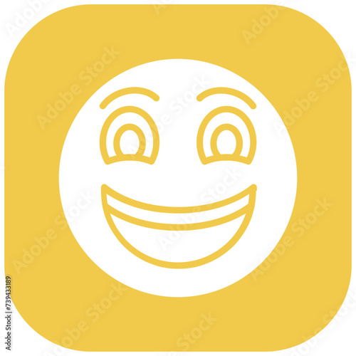 Grinning Face with Big Eyes Icon