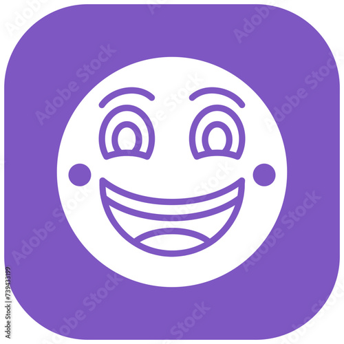 Grinning Face with Smiling Eyes Icon