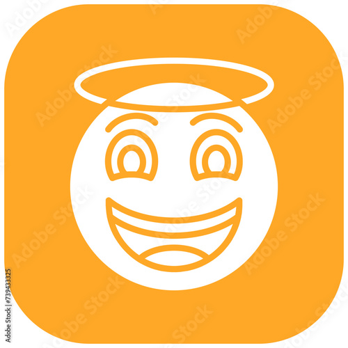 Smiling Face with Halo Icon