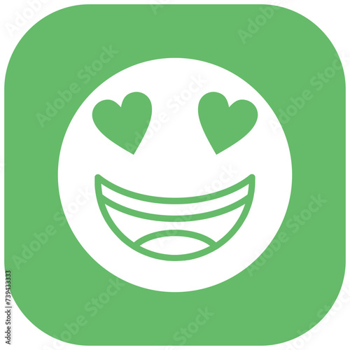 Smiling Face with Heart Eyes Icon