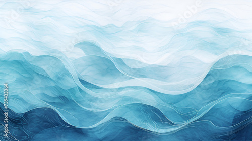 Abstract water ocean wave, blue, aqua, teal texture. Blue and white water wave web banner Graphic Resource as background for ocean wave abstract. Generative AI  © Xpert