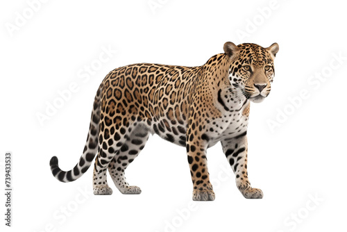 leopard isolated on transparent background - Generative AI	