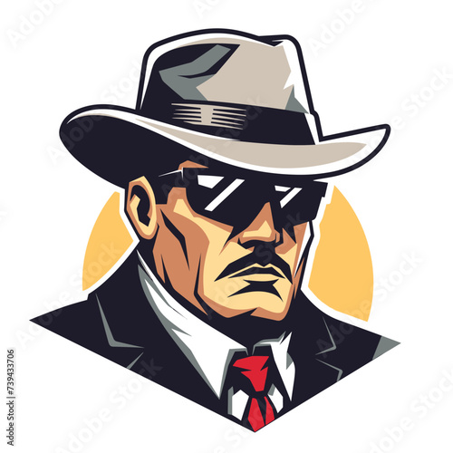 Mafia esport vector logotype, logo mafia, icon mafia, sticker mafia symbol mafia, emblem, mobster, gangster