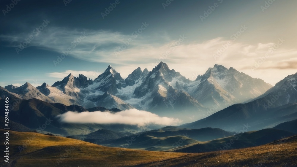 Beautiful Mountain Landscapes Background