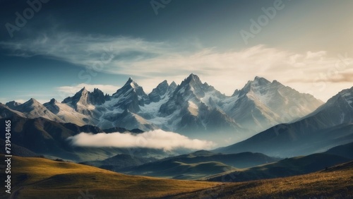 Beautiful Mountain Landscapes Background