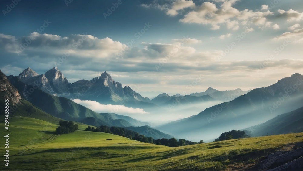 Beautiful Mountain Landscapes Background